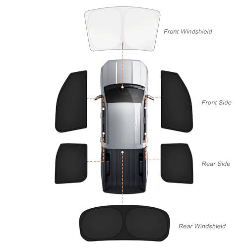 Car Window Shades for Toyota Tundra 2022 (6 Count)