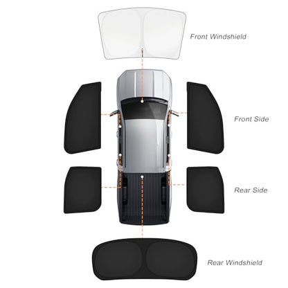 Car Window Shades for Toyota Tundra 2022 (6 Count)