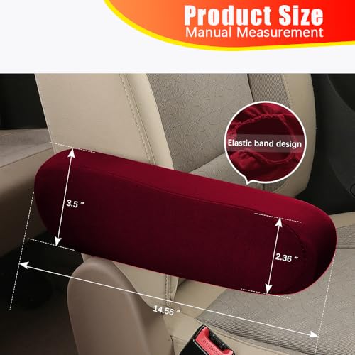2PC Car Front Seat Armrest Covers