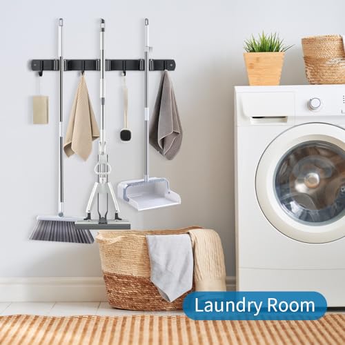 Broom Hanger and Mop Holder