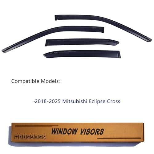 Window Visors Rain Guards Fits 2018 (4 Count)