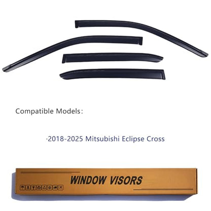 Window Visors Rain Guards Fits 2018 (4 Count)