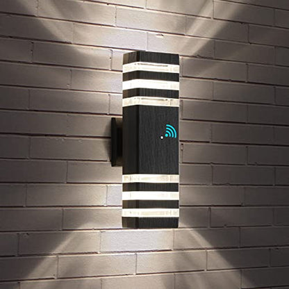 1 Pack LED Porch Light Outdoor Wall Lights Fixture with Sensor