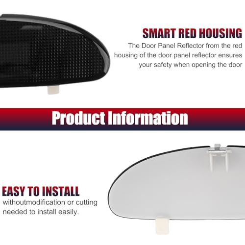Front Inner Door Panel Reflector with Buckle for C5 Corvette 1997