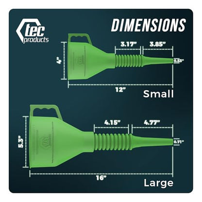 FlexAll Long Flexible Oil Change Funnels for Automotive Use
