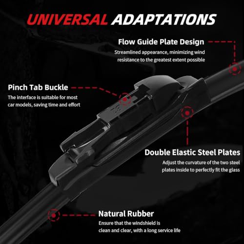 Windshield Wiper Blades Replacement for Ford Mustang 2010
