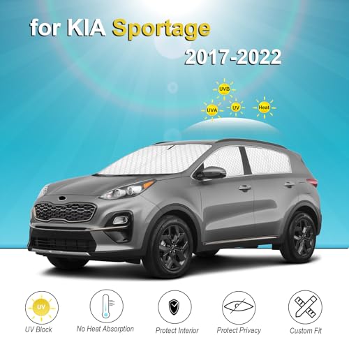 6pcs Thicken Sun Shades for KIA Sportage 2017 (6 Count)