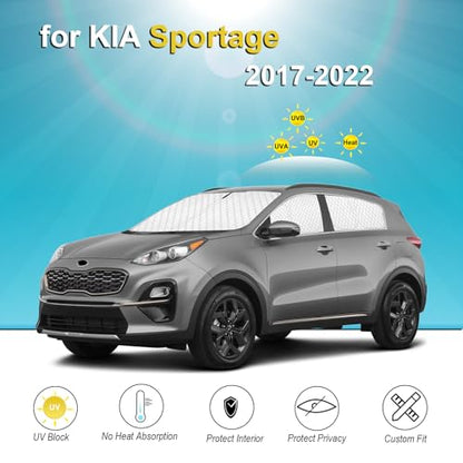6pcs Thicken Sun Shades for KIA Sportage 2017 (6 Count)