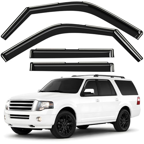 Window Deflectors Smoke Tinted in (4 Count)