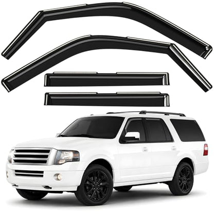 Window Deflectors Smoke Tinted in (4 Count)