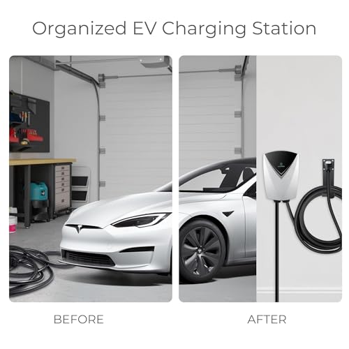Tesla NACS Electric Vehicle Charger Nozzle Holster Dock & J