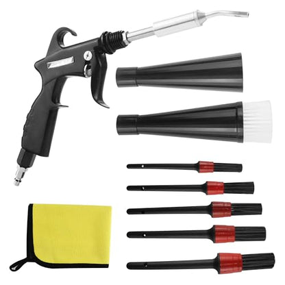 High Pressure Car Interior Cleaning Gun Interior Dryer Hair Dryer Car Detail Gun Fast Drying Blows Away Dust and Dirt Using Air