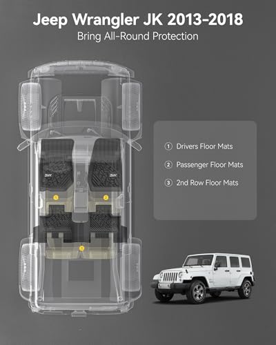 Floor Mats for Jeep Wrangler JK 2014