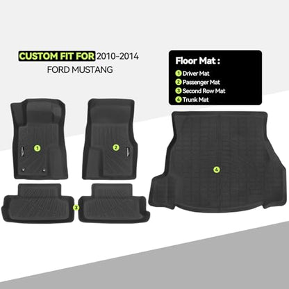 All Weather TPE Floor Mat Set for 2010