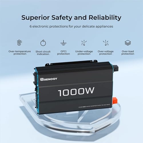 Inverter P2 1000W Pure Sine Wave Inverter 12V DC to 120V AC