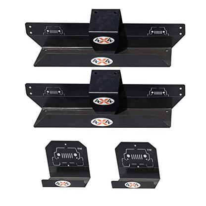 Garage Wall Freedom Panel & Wrangler Door Storage Hangers Combo Kit (4 Count)