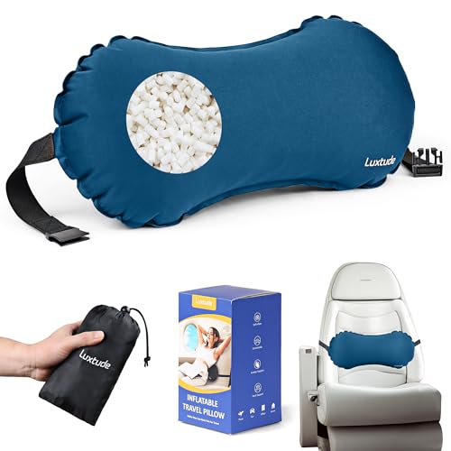 Inflatable Lumbar Pillow for Airplane Travel