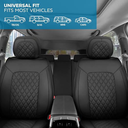 Curated Onyx Leather Seat Covers for Cars & SUVs