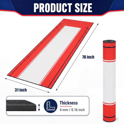 Motorcycle Mat Garage Floor Rug Washable Parking Mats for Garage Floors Non Slip Oil Absorbent Pad Rubber Backing Layer Protects Floor