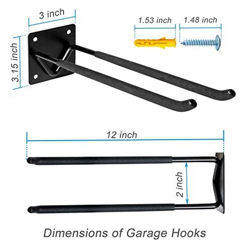 2Pcs Shovel Holder Wall Mount