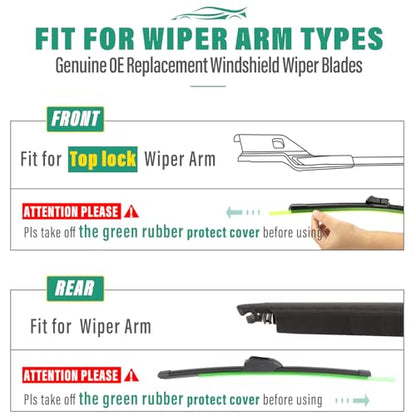 Windshield Wiper Blades Replacement for Jaguar F