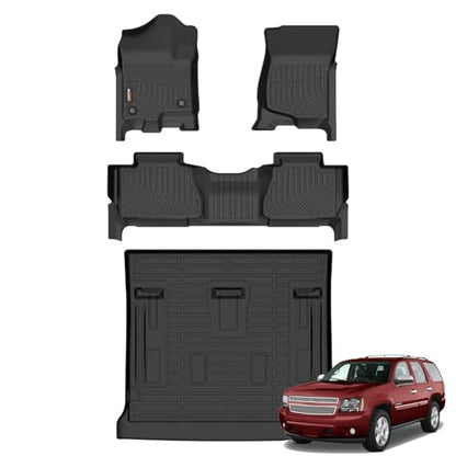 Floor Mats for Chevrolet Chevy Tahoe & GMC Yukon 8 Seats 2007