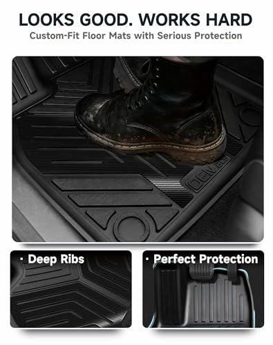 Premium Color TPE Floor Mats Custom Fit for Tesla Model Y Juniper 2025 2026