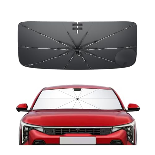 for 2025 2026 Kia K4 Windshield Umbrella Sunshade [Easier Foldable] for 2025 2026 Kia K4 Accessories 2026 K4 Sunshade Umbrella for 2026 K4 Windshield Sun Shade Umbrella