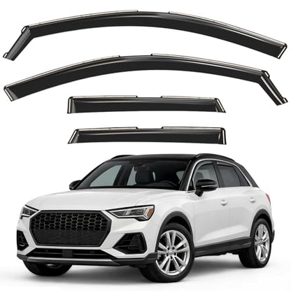 Window Deflectors Smoke Tinted in (4 Count)