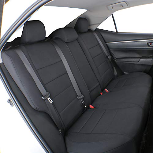 Custom Fit Tacoma Rear Neoprene Car Seat Covers for Toyota Tacoma 2016 2017 2018 2019 2020 2021 2022 2023 Double Cab