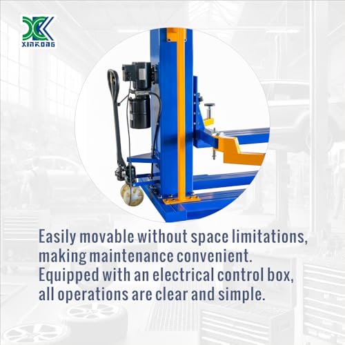 Mobile Car Lifts 6200 lb Single Post Manually Unlock Lift M6200 220V