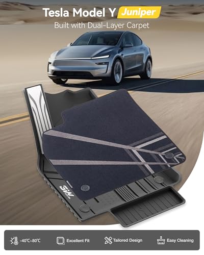 Tesla Model Y 2025 2026 Juniper 9PCS Floor Mats