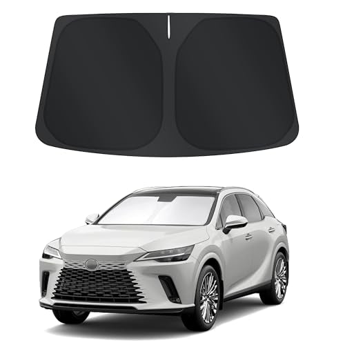 Sun Shade for Lexus RX 2023 2024 2025 2026 Accessories Windshield Sun Shade Window Shade UV Rays Protection Sun Visor Cover with Steering Wheel Sunshade Storage Bag
