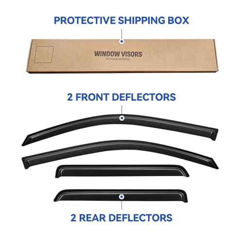 Window Visors Rain Guards for 2002