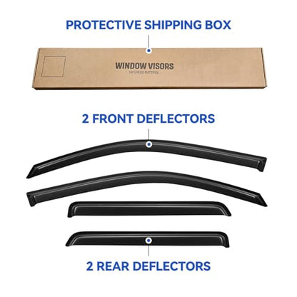 Window Visors Rain Guards for 2002