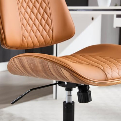 Home Office Chair No Arms with Wheels