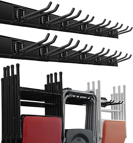Garage Storage Organization Wall Mount Folding Chair Hangers