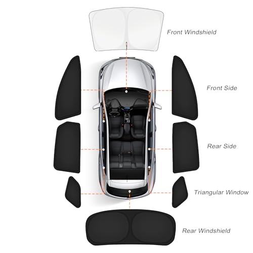 Car Window Shades for Subaru Forester 2019 (8 Count)