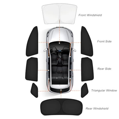 Car Window Shades for Subaru Forester 2019 (8 Count)