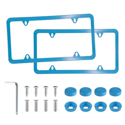 4 Holes Stainless Steel License Plate Frames