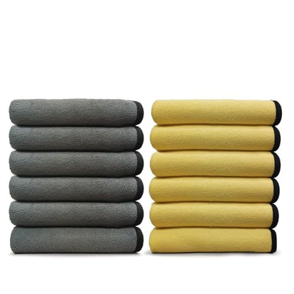 VPD Microfiber Coral Fleece Towels (12 Count)