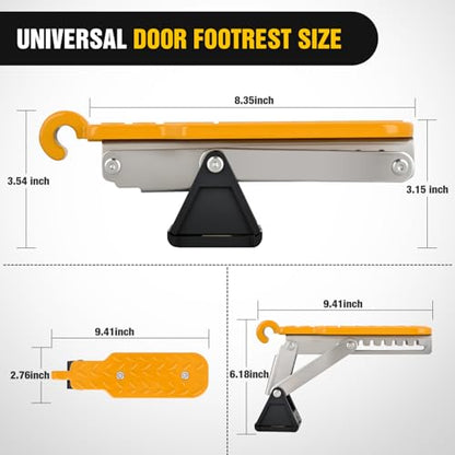 Car Door Step Universal Aluminum Latch Step for Car Roof Access Portable Folding Car Door Latch Hook Step Multi