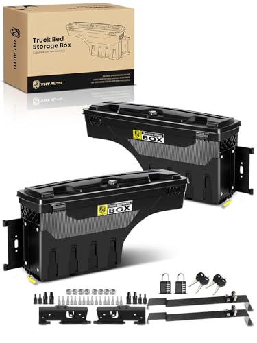 Driver & Passenger Side Truck Bed Storage Tool Box for Chevy