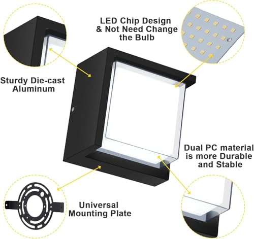 12W LED Outdoor Wall Light for House with Waterproof
