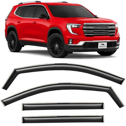 in Channel Extra Durable Rain Guards for GMC Acadia 2024 (4 Count)