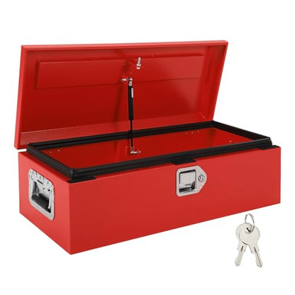 Truck Bed Tool Box 30x13x9.6 Inch Heavy Duty Steel Metal Tool Box for Truck Bed