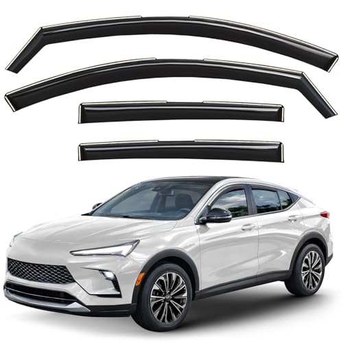 Window Deflectors Smoke Tinted in (4 Count)