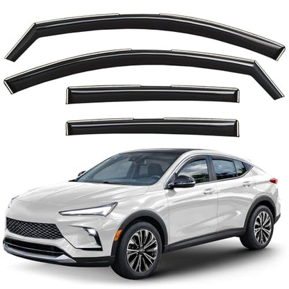 Window Deflectors Smoke Tinted in (4 Count)