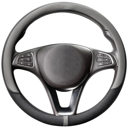 Breathable Car Steering Wheel Cover 15 inch Auto Universal Leather Wrap Non