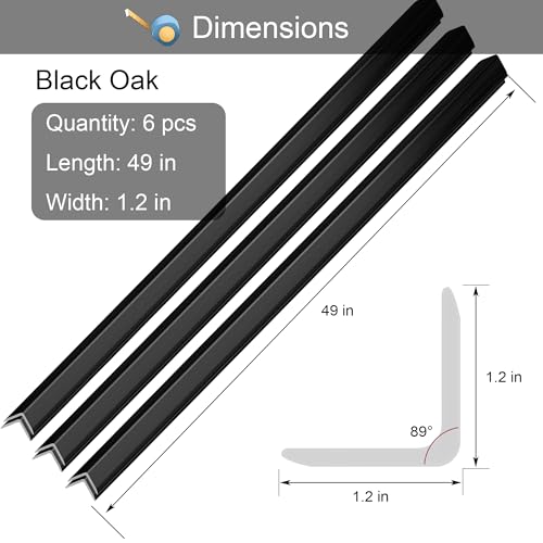 6 Pcs 49" Wall Corner Protector Trim
